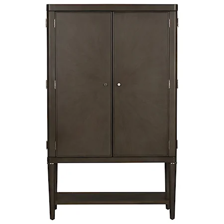 Transitional 2-Door Armoire